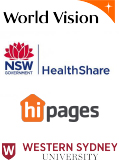 World Vision Australia, Healthshare NSW, hipages, Western Sydney University